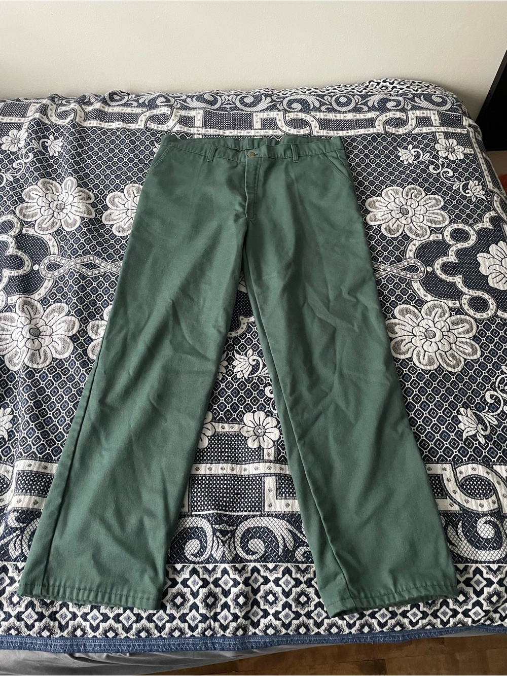 Vintage lined green pants 36x31